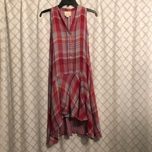 Anthropologie plaid dress